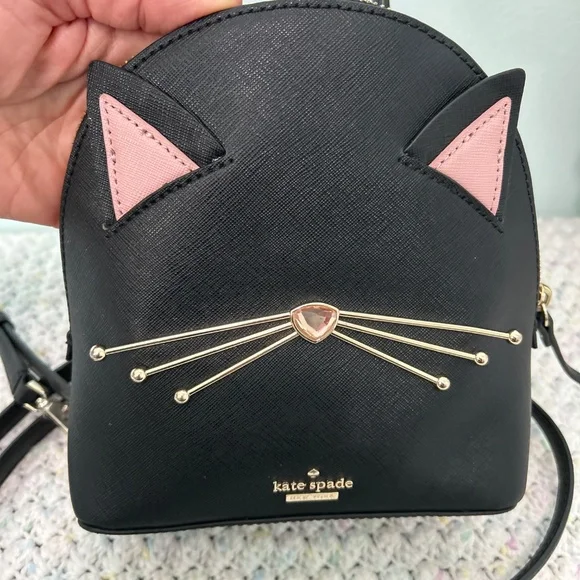 Kate Spade Cat’s Meow Cat Binx Mini Backpack - Picture 7 of 9